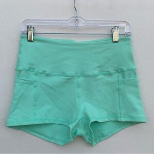 BuffBunny Collection Mint Athletic Shorts Gym Workout Womens Size Large